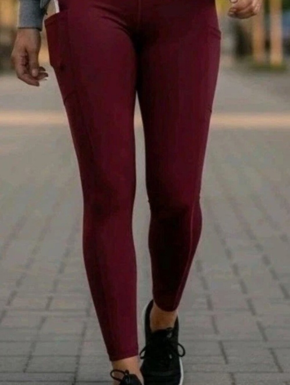 AMERICAN EAGLE Women's Stretch High-Waist Leggings - Burgundy